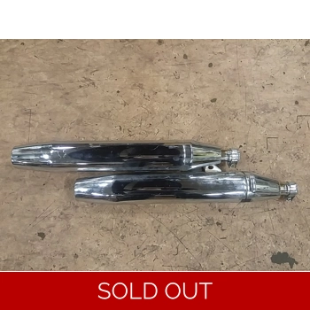 2004-09 Yamaha XVS1100 V-Star Custom Classic Silverado Muffler Set  5YS-14710-00-00